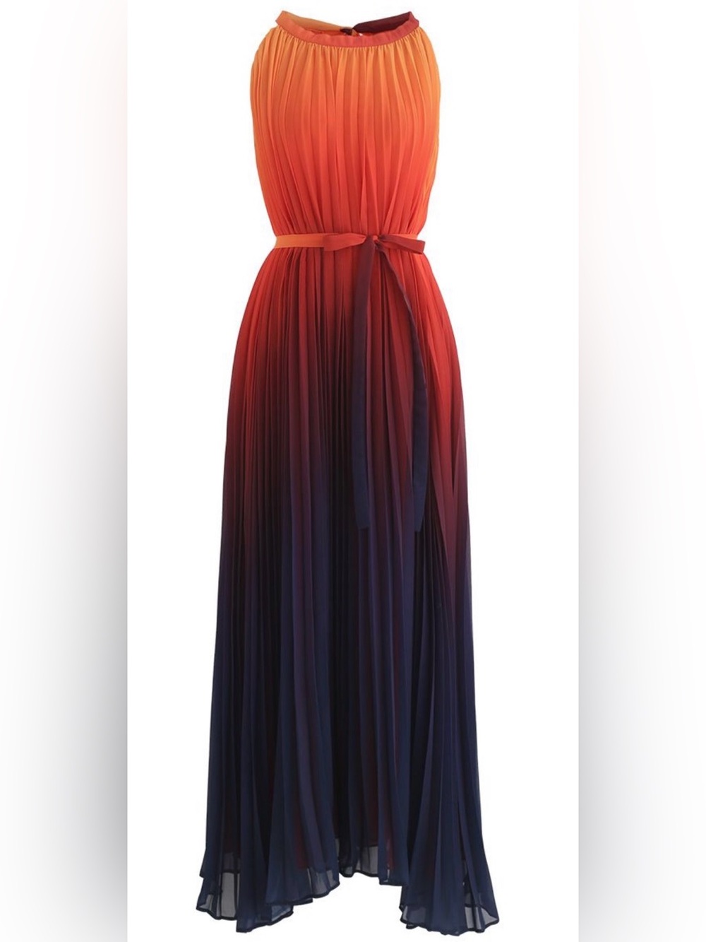 Splendor of the Sunset Gradient Pleated Maxi Dress - Picture 10 of 10